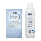 M:C Blondeerpoeder in zak blauw 500gr + Ontwikkelaar 9.0% 1000ml