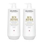 Goldwell DS Rich Repair Restoring Shampoo + Conditioner 1000ml