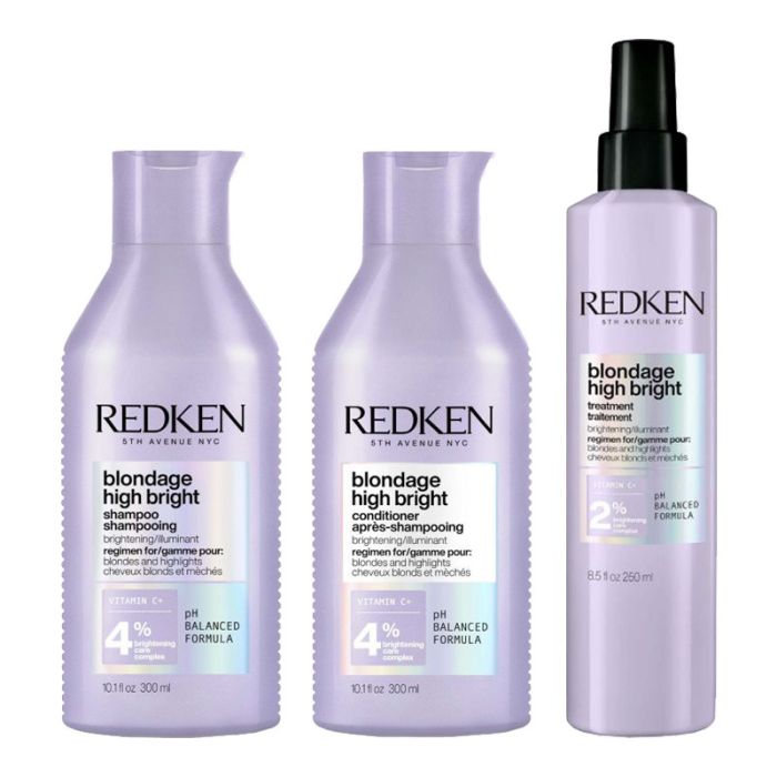 Redken Blondage High Bright Shampoo 300ml + Conditioner 300ml + Treatment 250ml main product photo
