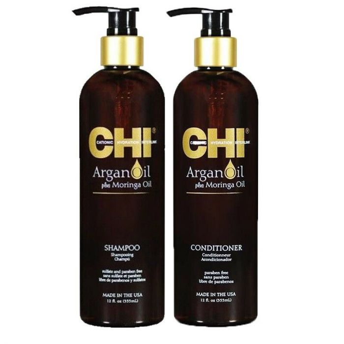CHI Argan Oil Shampoo 340ml + Conditioner 340ml main product photo