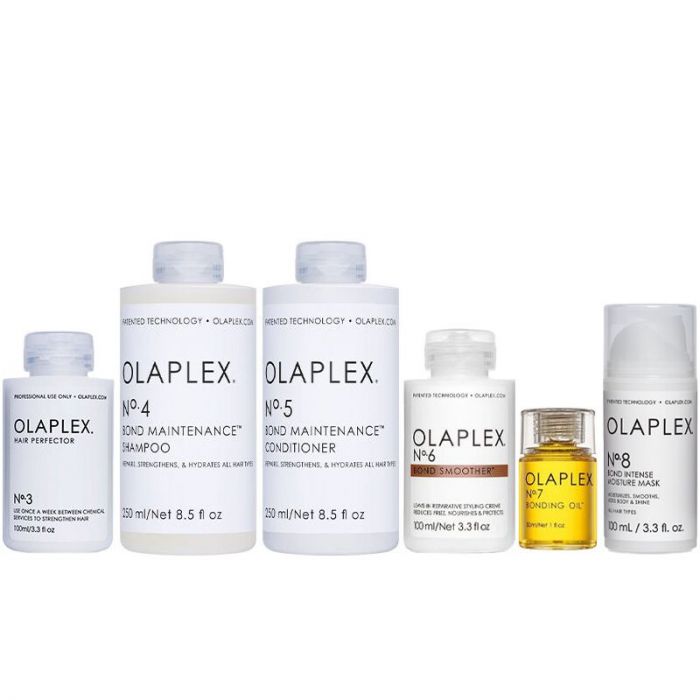 Beschadigd haar pakket Olaplex No.3 + 4 + 5 + 6 + 7 + 8 main product photo