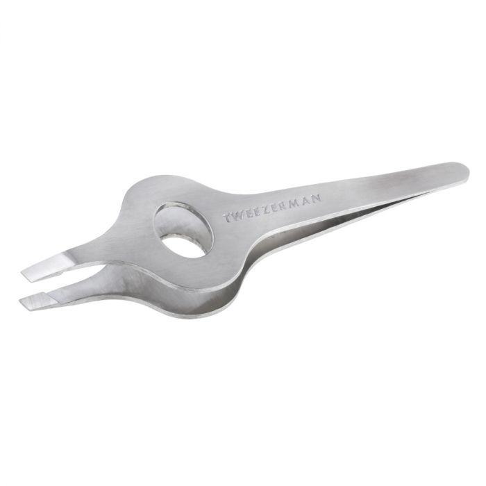 Tweezerman Brede Grip Schuine Pincet Stainless Steel main product photo