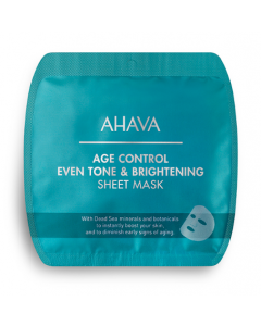 Ahava Age Control Even Tone &amp; Brightening Sheet Mask 17gr