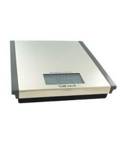 Sibel Steel Style electronische weegschaal met touchscreen Zilver
