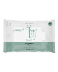 Naïf Baby &amp; Kids Plastic Free Baby Wipes 54st