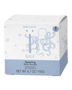 Naïef Baby &amp; Kids Splashing Bath Bombs 8x24gr