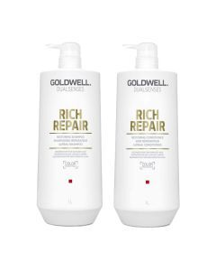 Goldwell DS Rich Repair Restoring Shampoo + Conditioner 1000ml