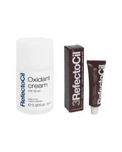 Refectocil Wenkbrauwverf 3 natuurbruin 15ml + Refectocil Cream ontwikkelaar 3% 100ml