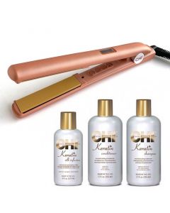 CHI Stijltang G2 Limited Edition Frosé + CHI Keratin set