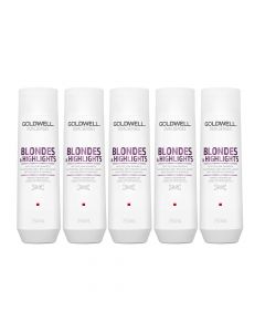 5x Goldwell Dualsenses Blondes &amp; Highlights Anti-Yellow Shampoo 250ml