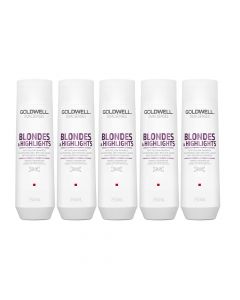 5x Goldwell Dualsenses Blondes &amp; Highlights Anti-Yellow Shampoo 250ml