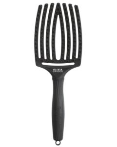 Olivia Garden Fingerbrush Care Iconic Sanglier &amp; Nylon Black Large