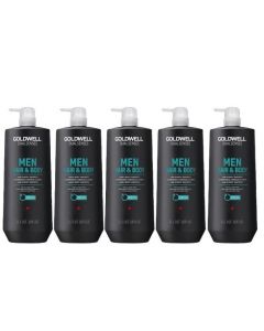 5x Goldwell Dualsenses for Men Hair &amp; Body Shampoo 1000ml