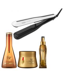 L&#039;Oréal Steampod 3.0 + Mythic Oil set - dik haar