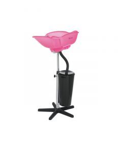 Sibel Compact staande wasbak roze + reistas